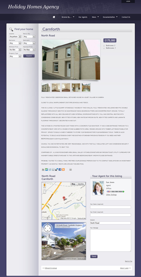 Estate Agent Web Site